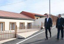 İlham Əliyev Xankəndinin Kərkicahan qəsəbəsində olub