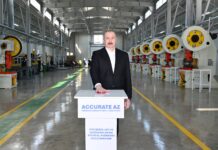 İlham Əliyev Xocalı rayonunun Ballıca kəndində “Accurate Az” MMC-nin ofis mebelləri və mebel aksesuarlarının istehsalı müəssisəsinin açılışında iştirak edib