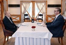 Azərbaycan və Serbiya prezidentləri qeyri-rəsmi səhər yeməyində iştirak ediblər